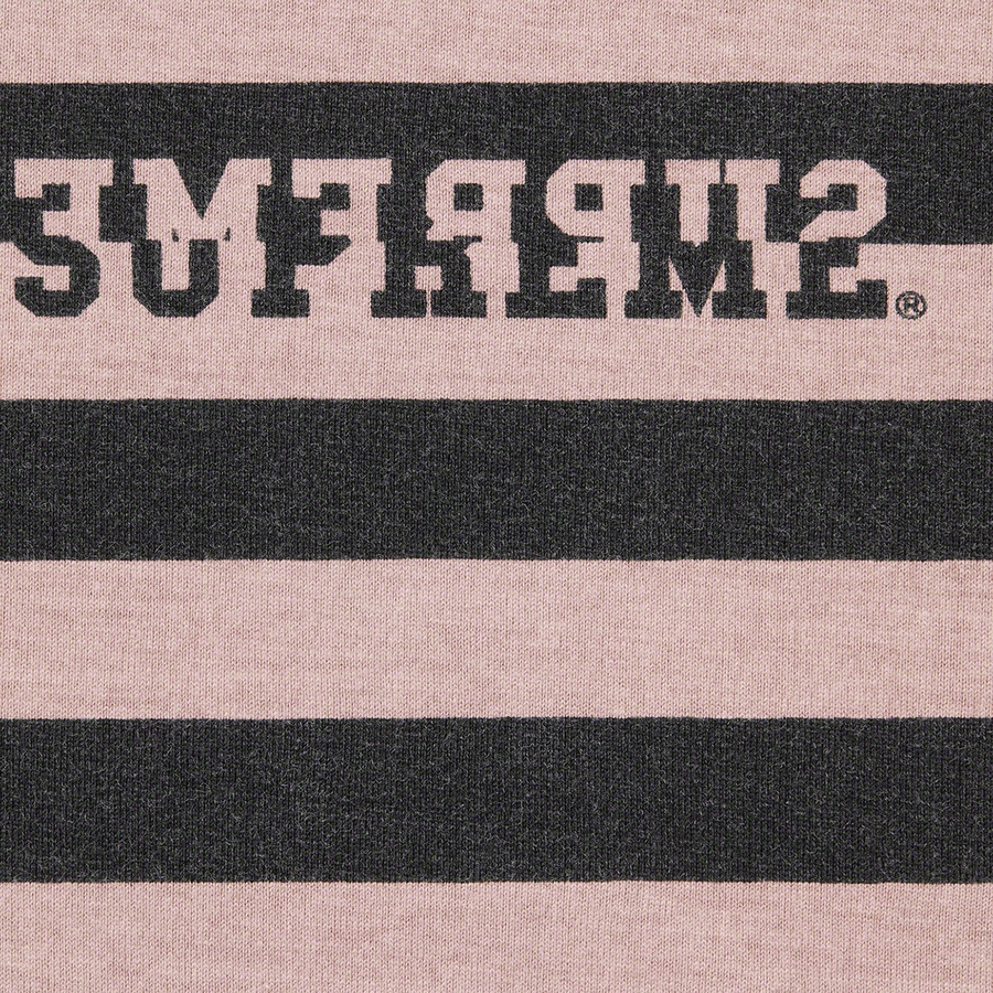 Details on Reverse Stripe S S Top Black from spring summer 2022 (Price is $78)