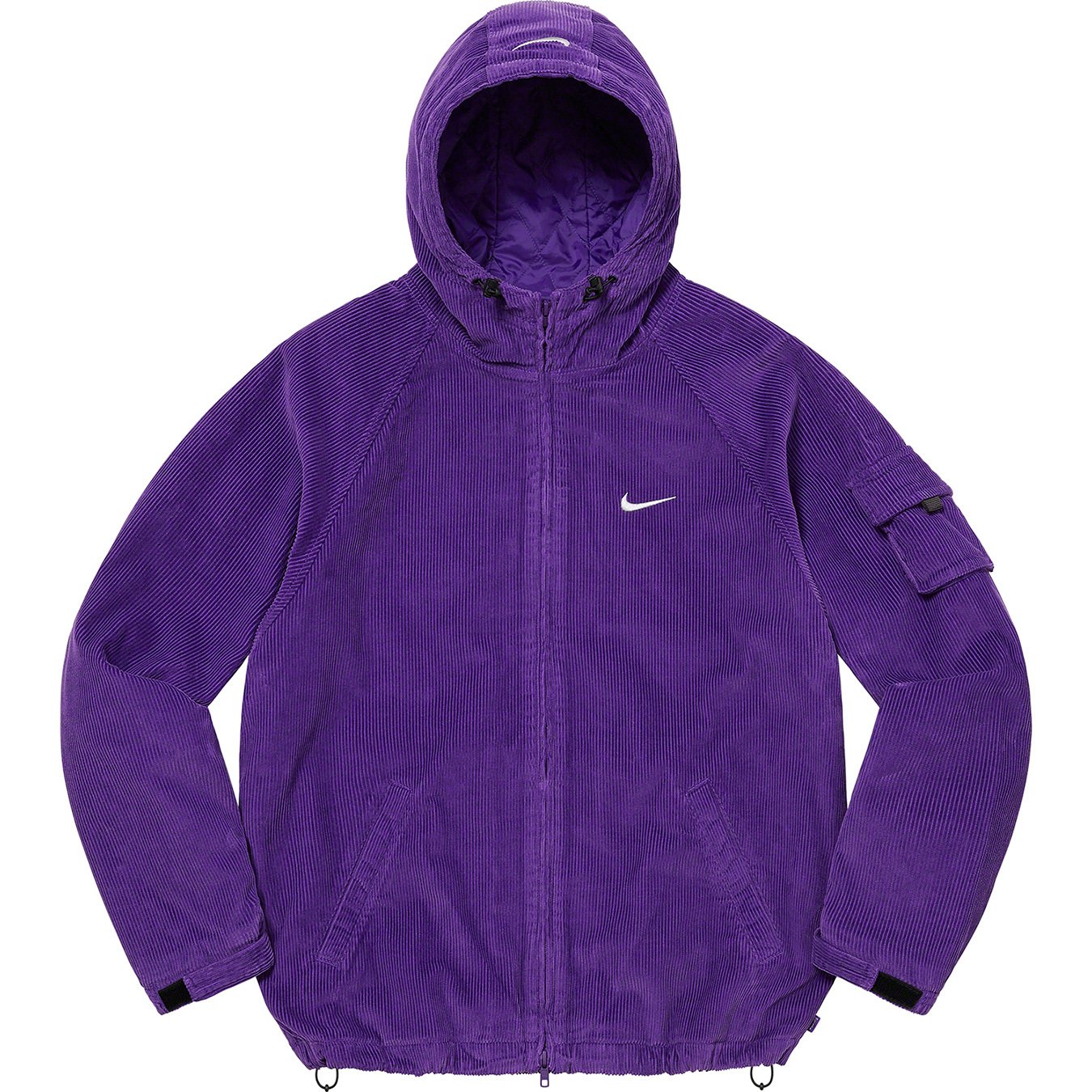 Nike Arc Corduroy Hooded JacketPurple-