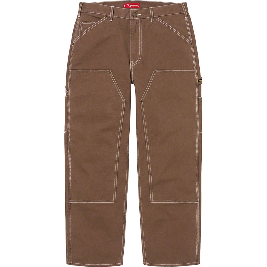 Details on Double Knee Canvas Painter Pant Brown from spring summer
                                                    2022 (Price is $158)