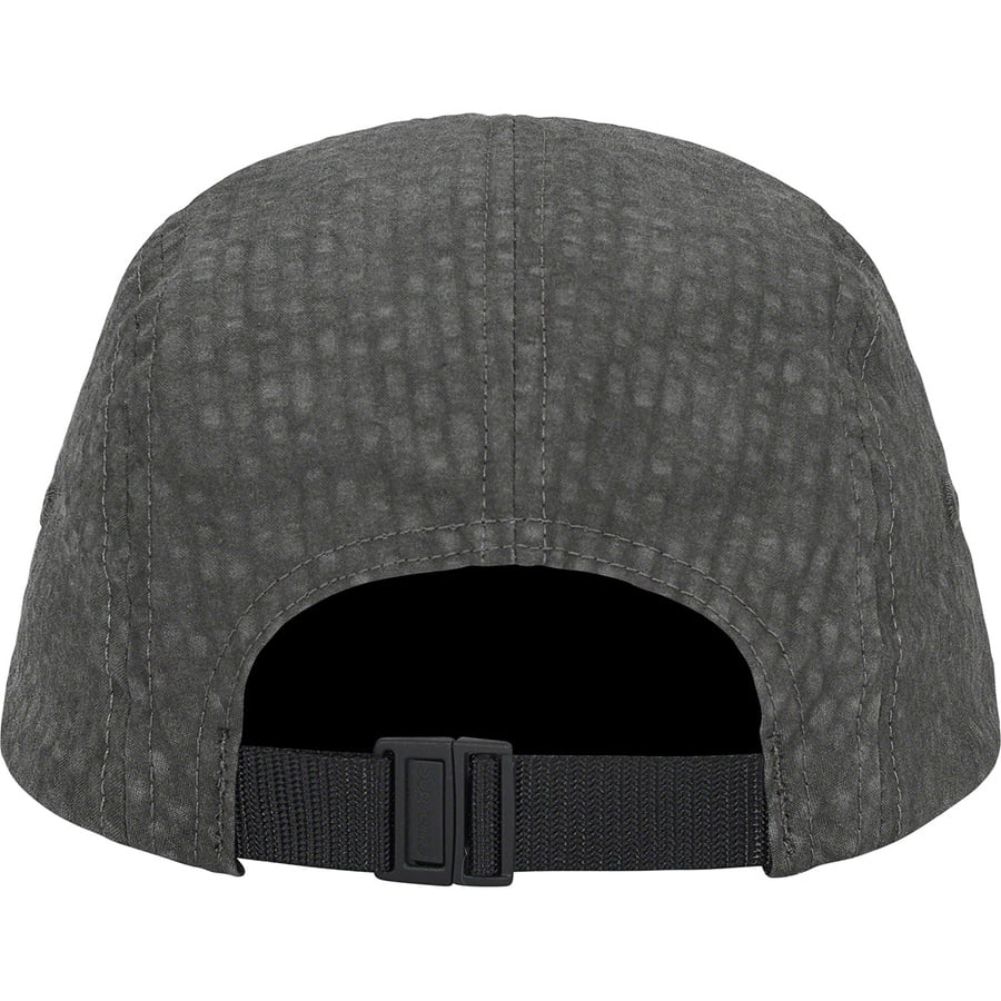 Details on Washed Seersucker Camp Cap Black from spring summer
                                                    2022 (Price is $48)