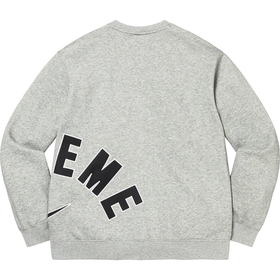 Details on Supreme Nike Arc Crewneck Heather Grey from spring summer
                                                    2022 (Price is $138)