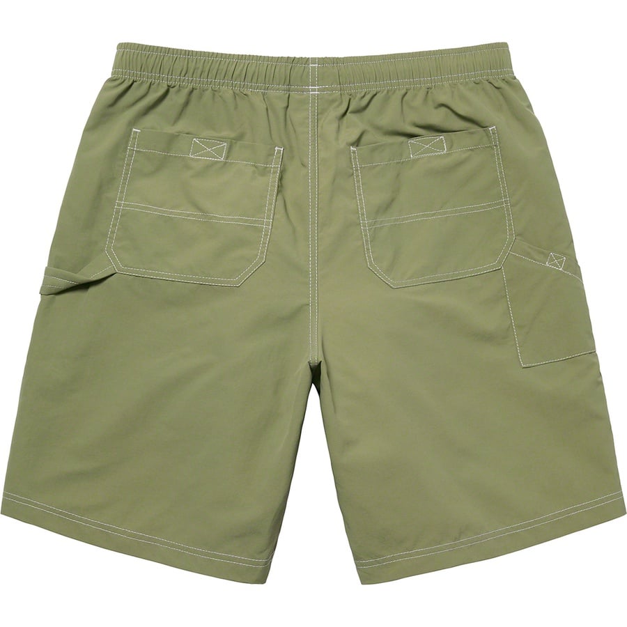 Details on Nylon Painter Short Olive from spring summer
                                                    2022 (Price is $110)