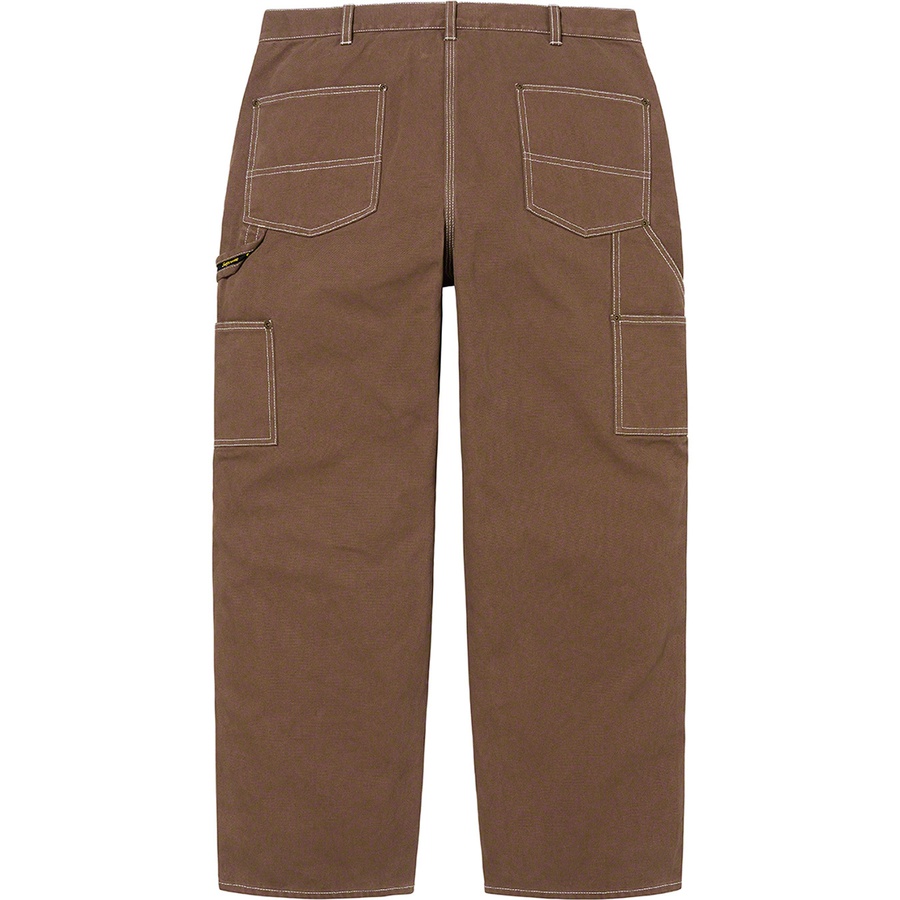 Details on Double Knee Canvas Painter Pant Brown from spring summer 2022 (Price is $158)