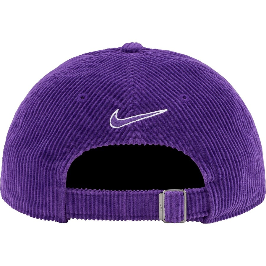 Details on Supreme Nike Arc Corduroy 6-Panel Purple from spring summer 2022 (Price is $48)