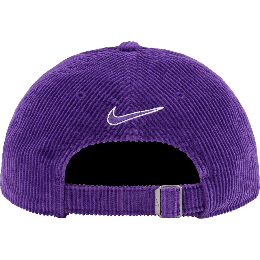 Details on Supreme Nike Arc Corduroy 6-Panel Purple from spring summer
                                                    2022 (Price is $48)