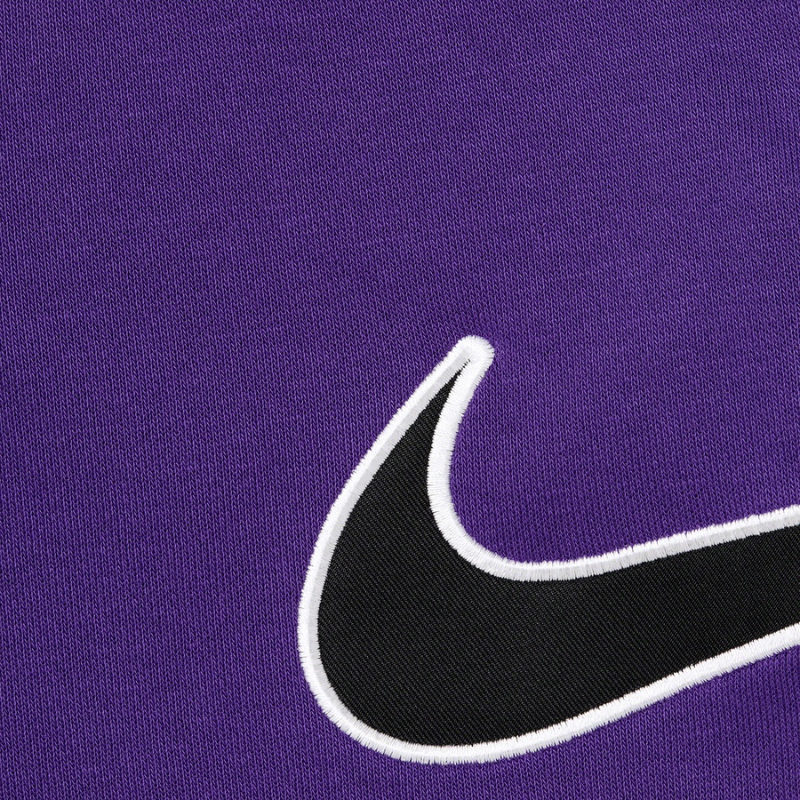 Details on Supreme Nike Arc Crewneck Purple from spring summer 2022 (Price is $138)