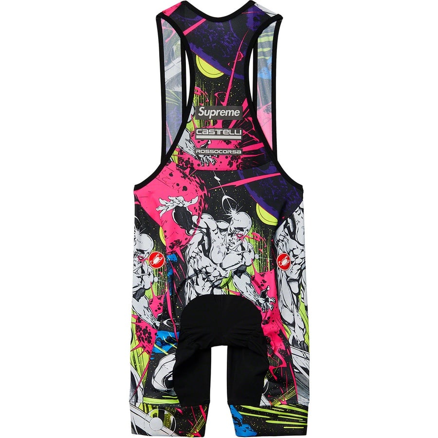 Details on Supreme Castelli Silver Surfer Cycling Bib Short Multicolor from spring summer
                                                    2022 (Price is $198)