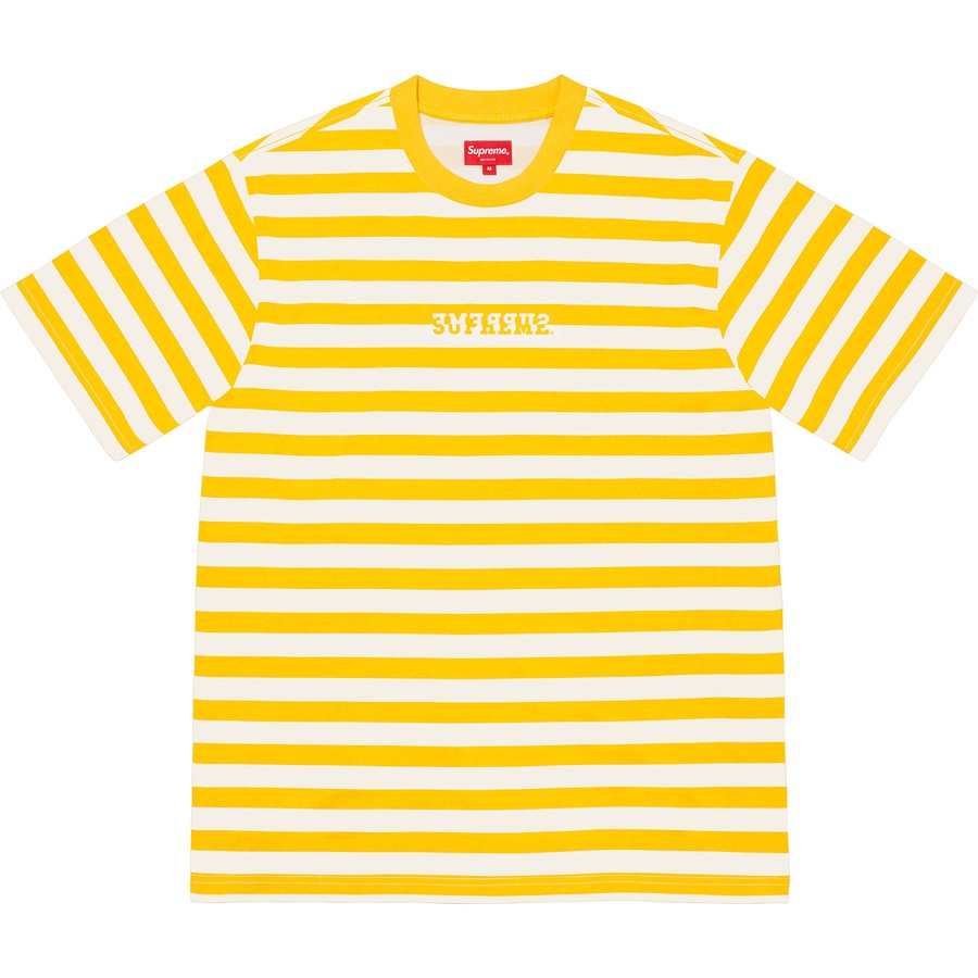 Details on Reverse Stripe S S Top Yellow from spring summer 2022 (Price is $78)