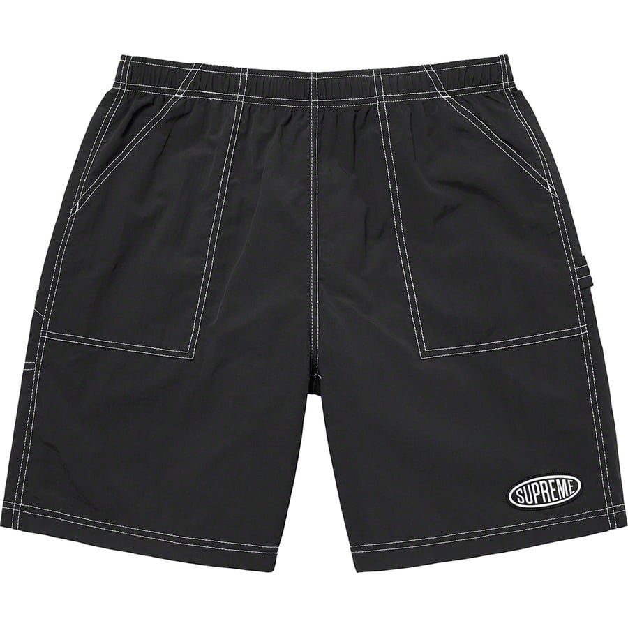 Details on Nylon Painter Short Black from spring summer
                                                    2022 (Price is $110)