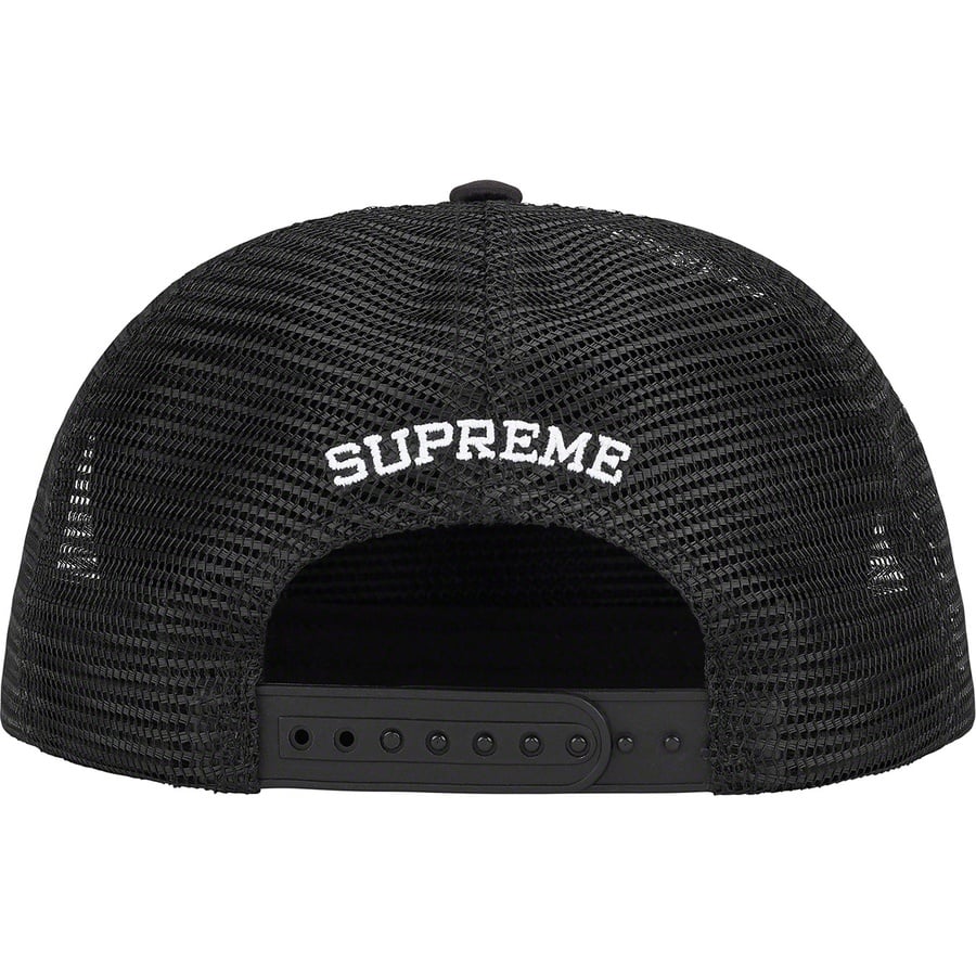 Supreme Silk Mesh Back 5-Panel (SS22) - Black - $48