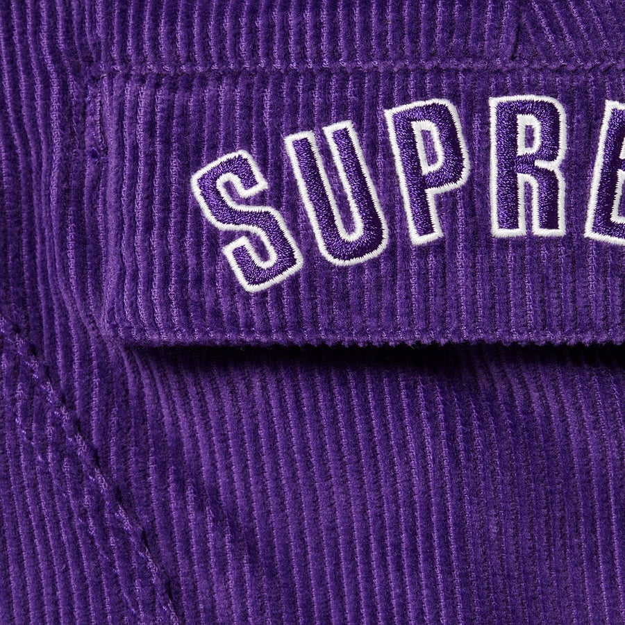 Details on Supreme Nike Arc Corduroy Cargo Pant Purple from spring summer 2022 (Price is $148)