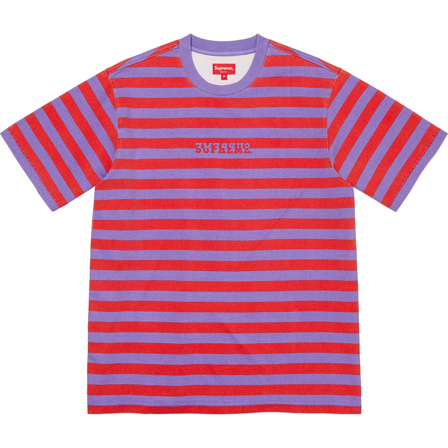 Details on Reverse Stripe S S Top Red from spring summer 2022 (Price is $78)