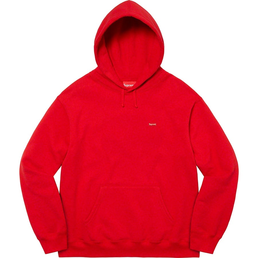 Details on Enamel Small Box Hooded Sweatshirt Red from spring summer
                                                    2022 (Price is $148)