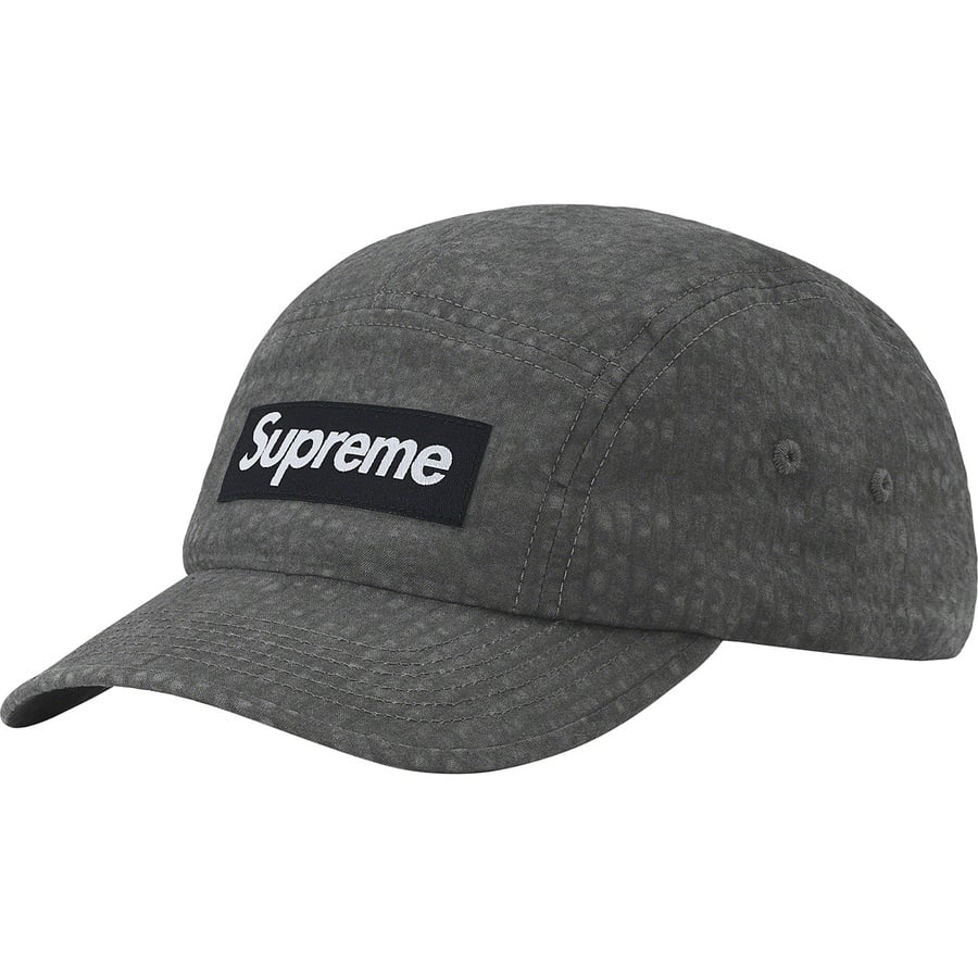 Details on Washed Seersucker Camp Cap Black from spring summer
                                                    2022 (Price is $48)