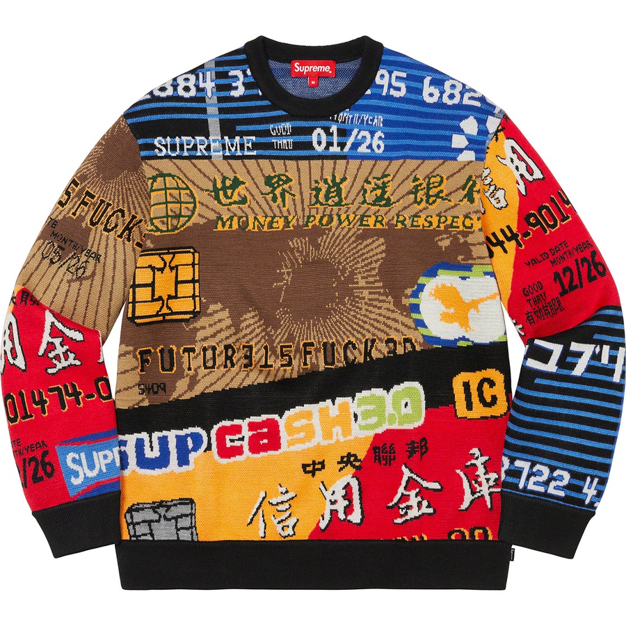 Details on Credit Cards Sweater Black from spring summer
                                                    2022 (Price is $198)