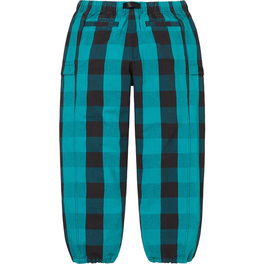 Details on Belted Trail Pant Teal Plaid from spring summer
                                                    2022 (Price is $148)