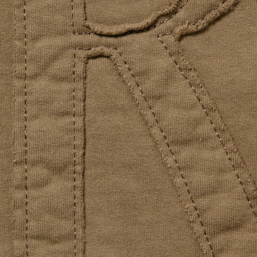 Details on Tonal Appliqué Crewneck Olive Brown from spring summer
                                                    2022 (Price is $148)