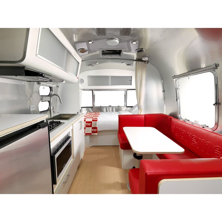 Details on Supreme Airstream Travel Trailer Silver from spring summer
                                                    2022 (Price is $90000)