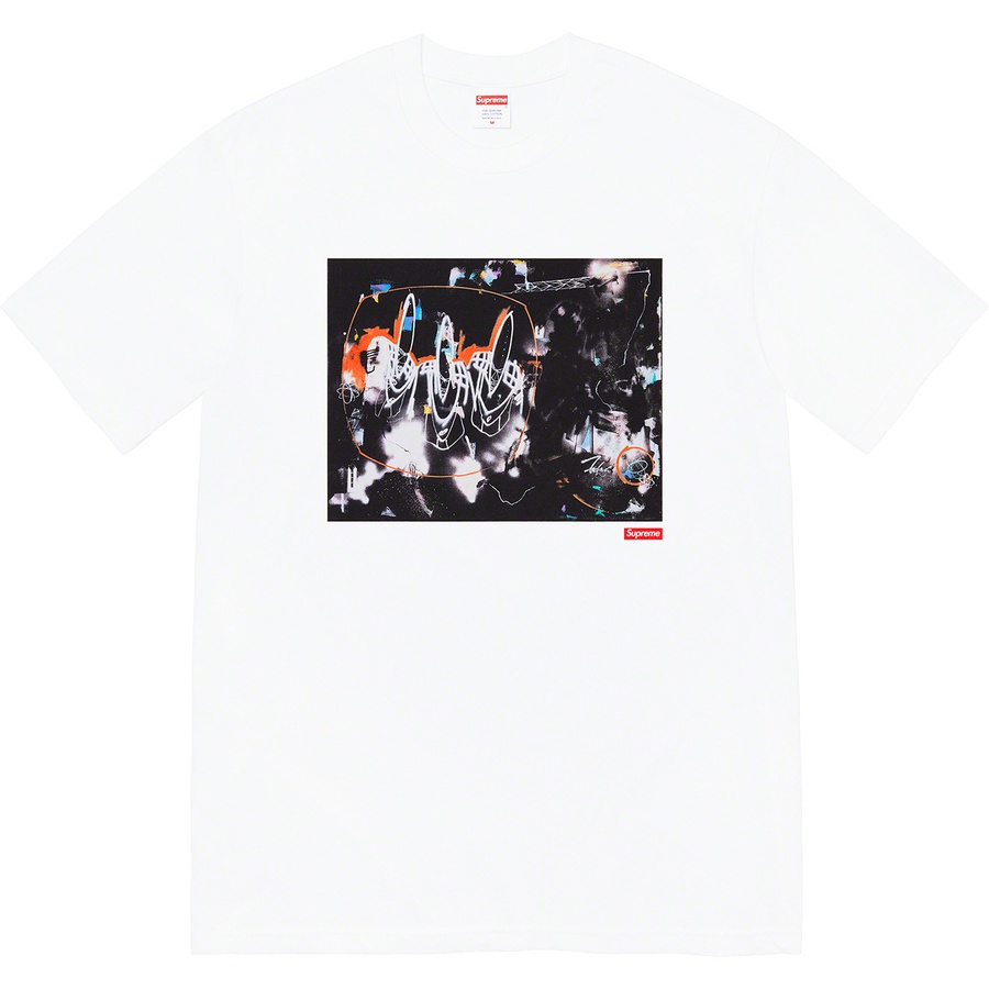 Details on Futura Tee White from spring summer 2022 (Price is $48)