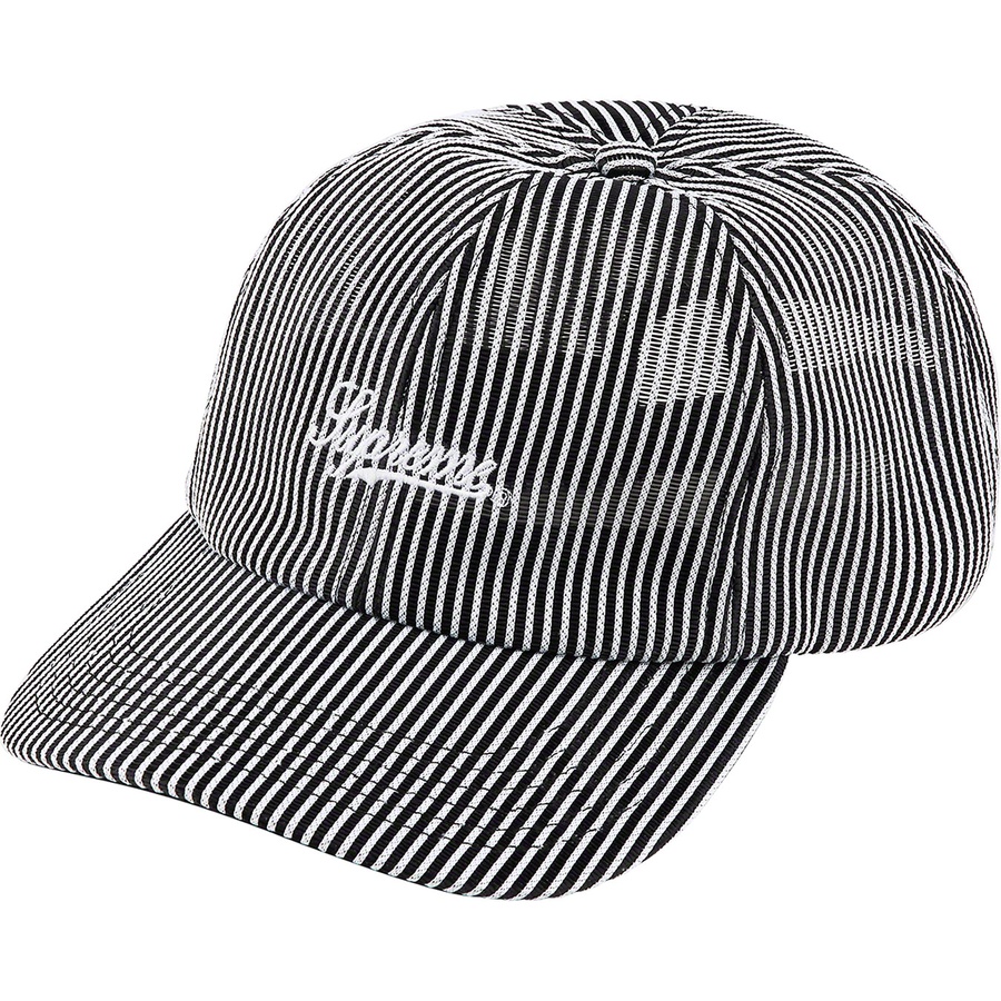 Details on Stripe Mesh 6-Panel Black from spring summer
                                                    2022 (Price is $48)