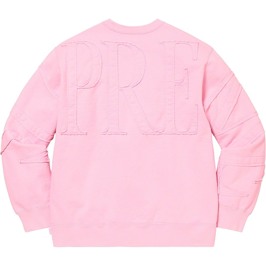 Details on Tonal Appliqué Crewneck Pale Pink from spring summer
                                                    2022 (Price is $148)