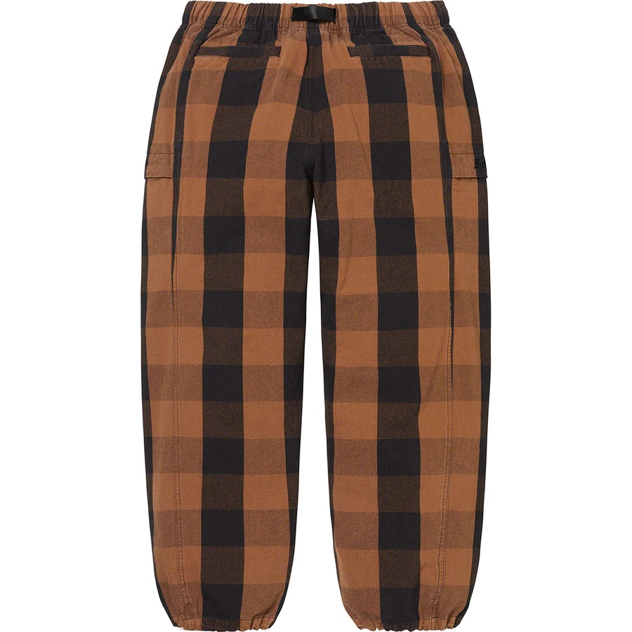 Details on Belted Trail Pant Brown Plaid from spring summer 2022 (Price is $148)