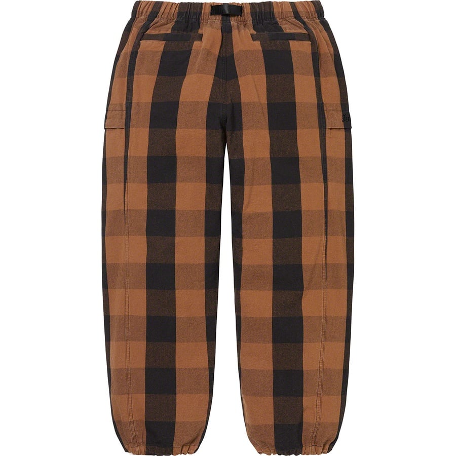 Details on Belted Trail Pant Brown Plaid from spring summer
                                                    2022 (Price is $148)