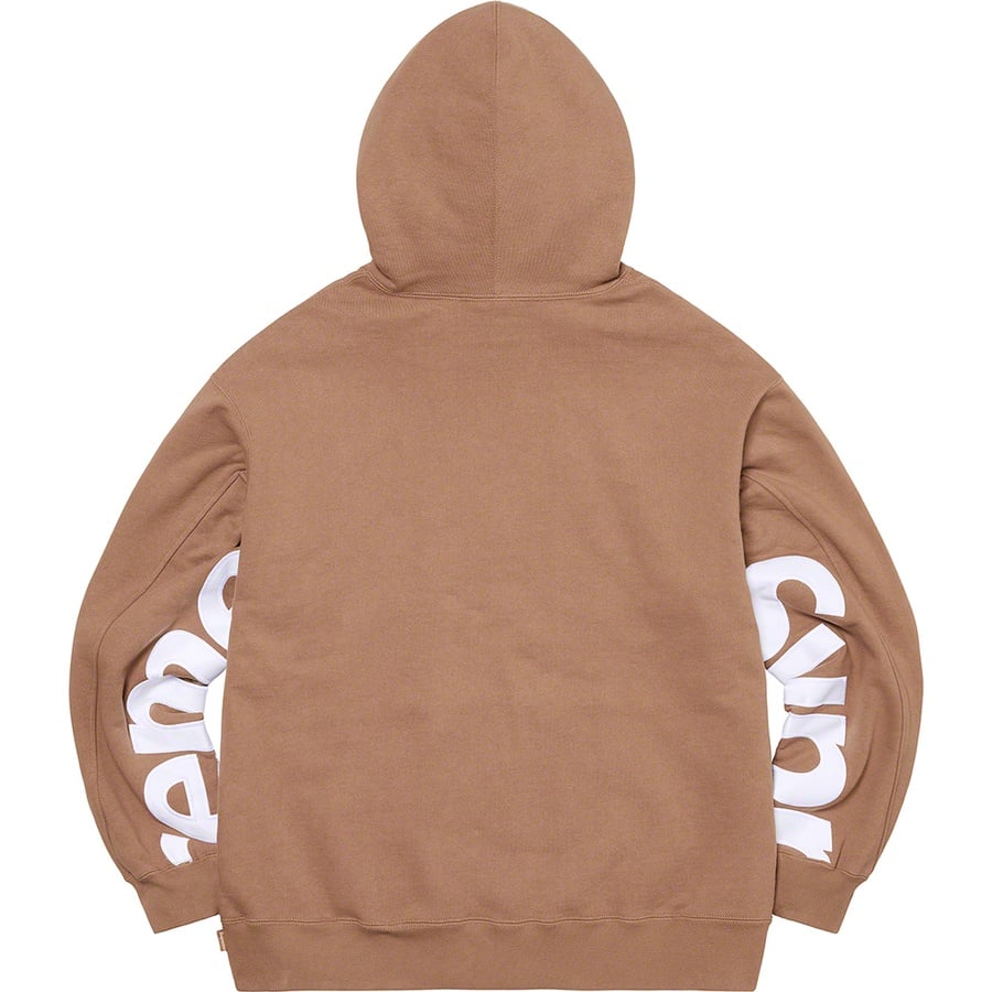 Details on Cropped Panels Hooded Sweatshirt Light Brown from spring summer
                                                    2022 (Price is $158)