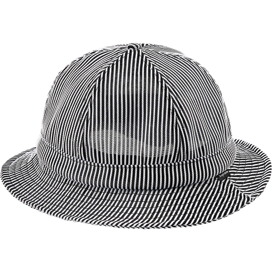 Details on Stripe Mesh Bell Hat Black from spring summer
                                                    2022 (Price is $58)