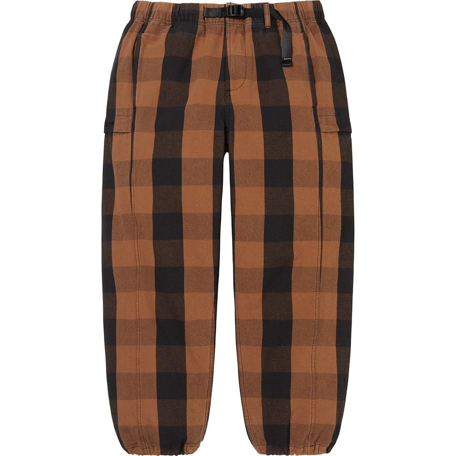 Details on Belted Trail Pant Brown Plaid from spring summer
                                                    2022 (Price is $148)