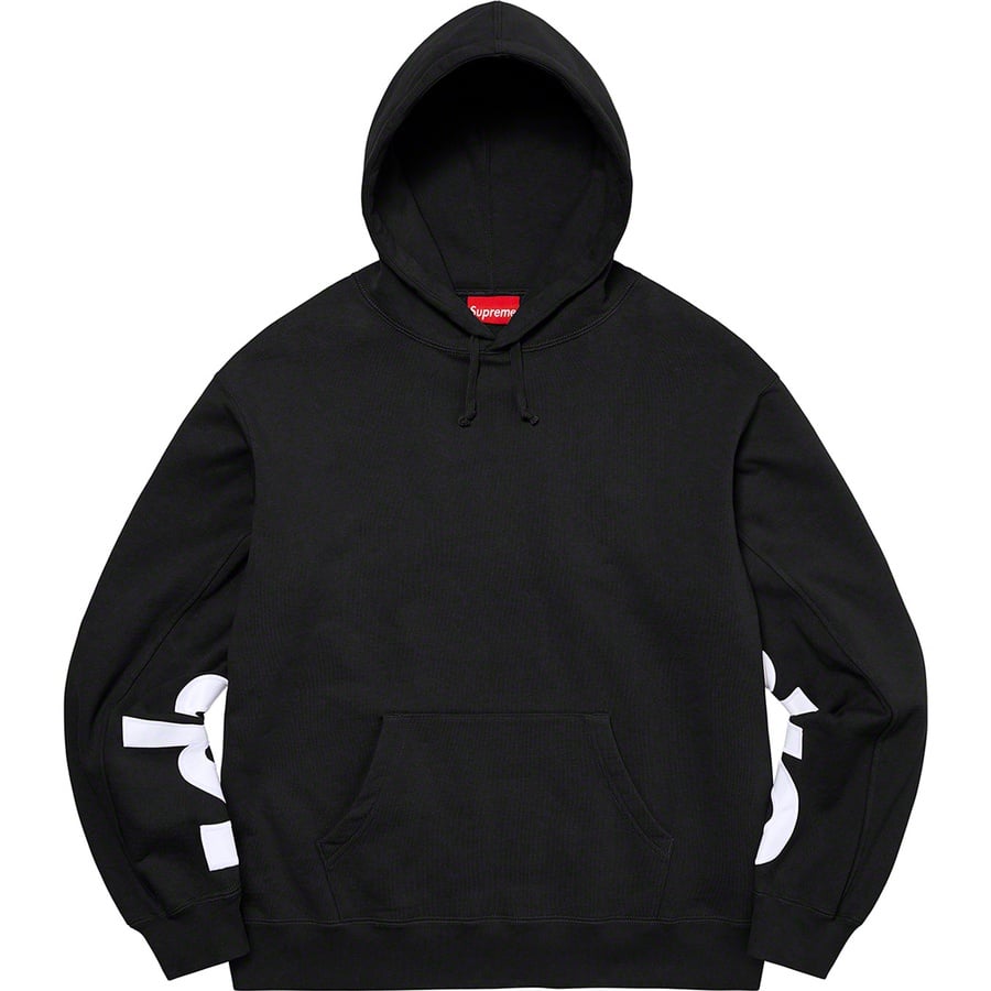 Supreme Cropped Panels Hooded Sweatshirt (SS22) - Black - $158
