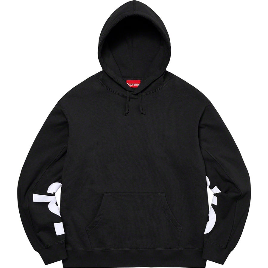 Details on Cropped Panels Hooded Sweatshirt Black from spring summer
                                                    2022 (Price is $158)