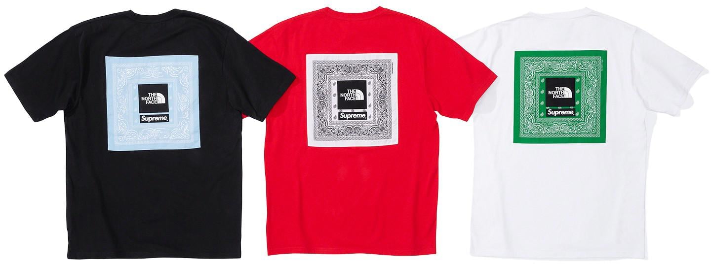 The North Face Bandana Tee - spring summer 2022 - Supreme