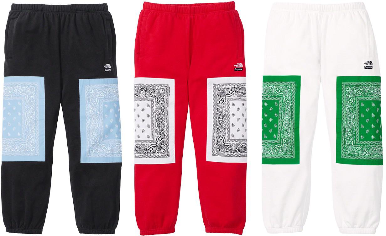 The North Face Bandana Sweatpant - spring summer 2022 - Supreme