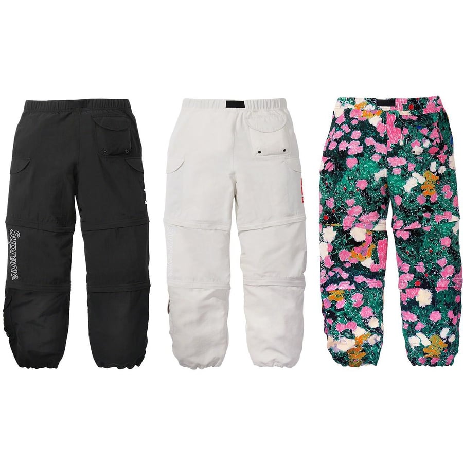 Details on Supreme The North Face Trekking Zip-Off Belted Pant  from spring summer
                                                    2022 (Price is $198)