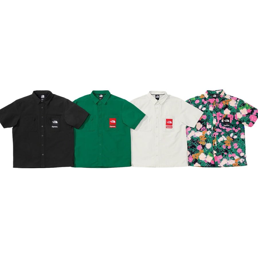 Details on Supreme The North Face Trekking S S Shirt from spring summer
                                            2022 (Price is $118)