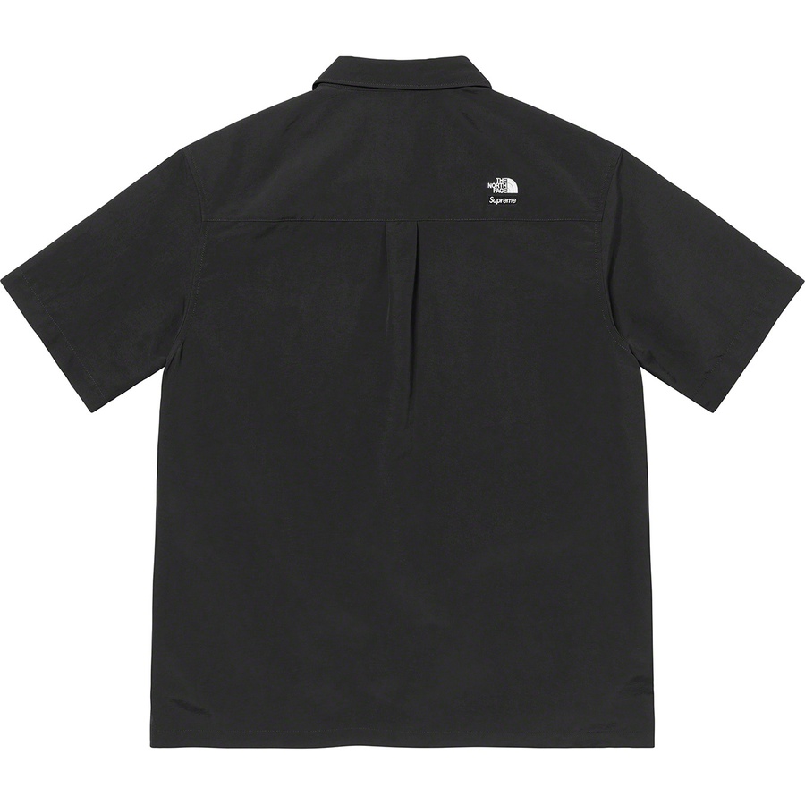 Details on Supreme The North Face Trekking S S Shirt Black from spring summer 2022 (Price is $118)