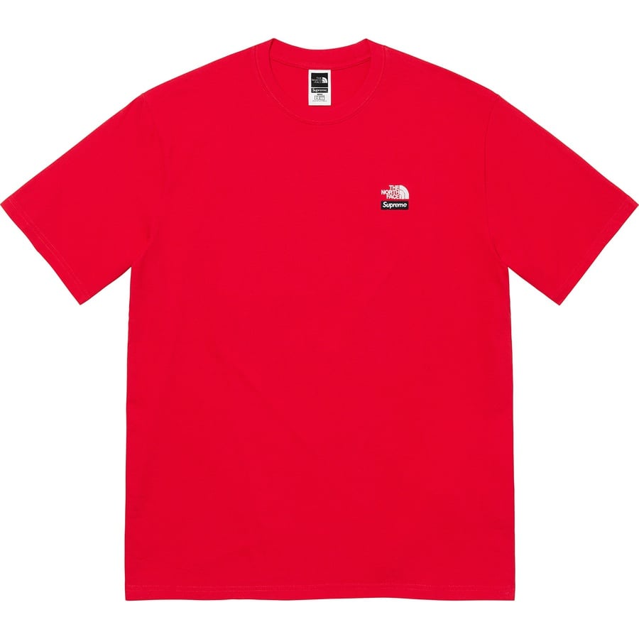 Details on Supreme The North Face Bandana Tee Red from spring summer 2022 (Price is $58)