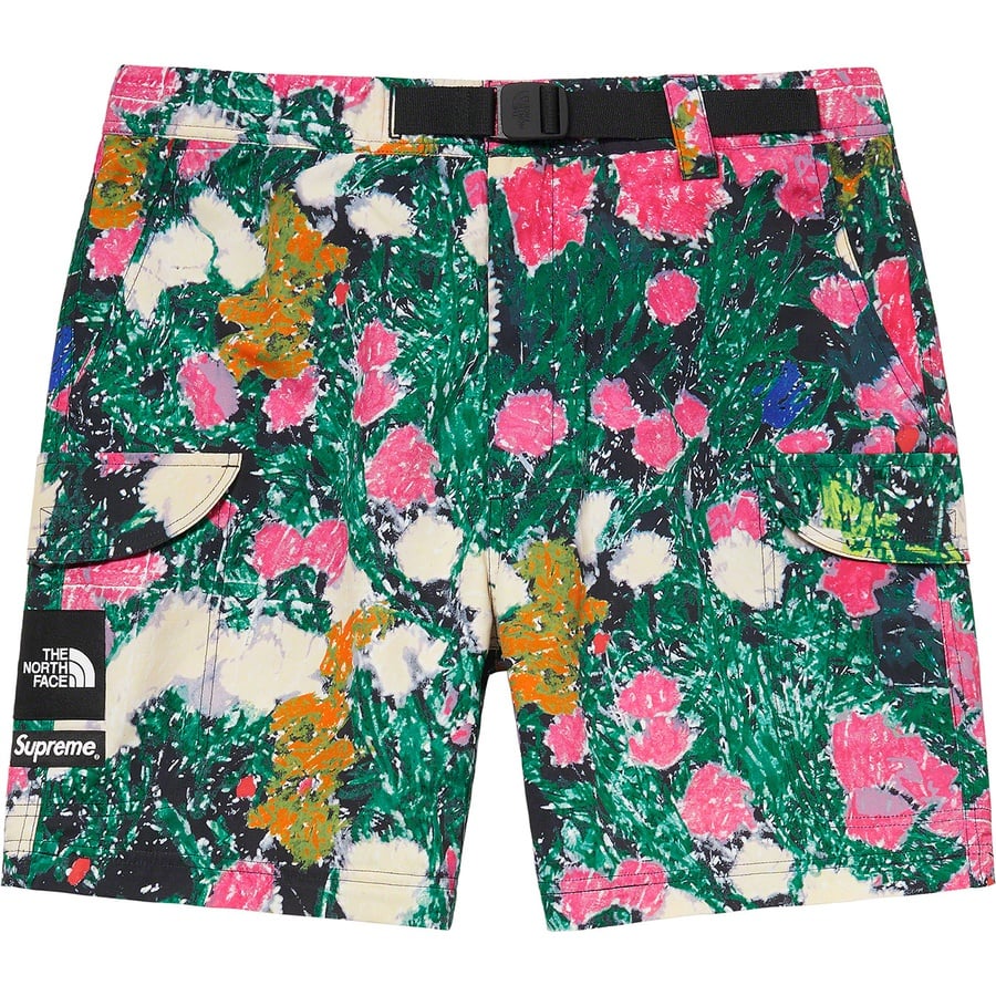 Details on Supreme The North Face Trekking Zip-Off Belted Pant Flowers from spring summer
                                                    2022 (Price is $198)