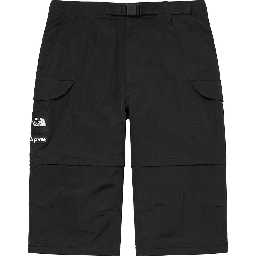 Details on Supreme The North Face Trekking Zip-Off Belted Pant Black from spring summer 2022 (Price is $198)