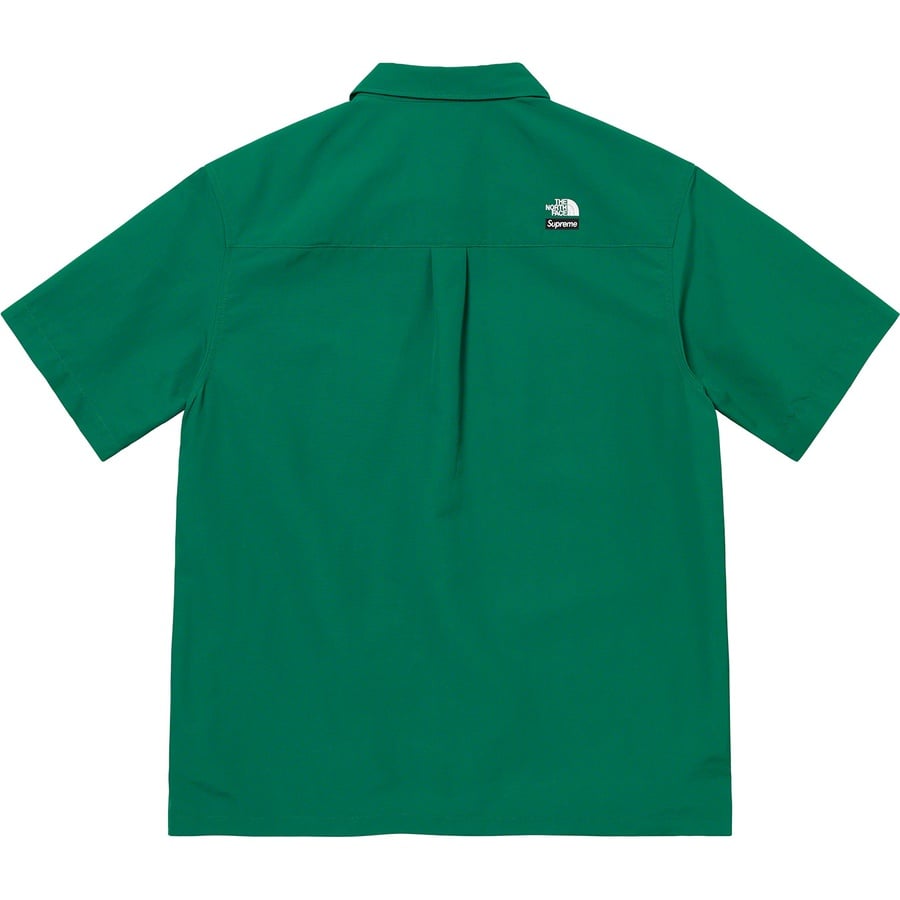 Details on Supreme The North Face Trekking S S Shirt Dark Green from spring summer
                                                    2022 (Price is $118)