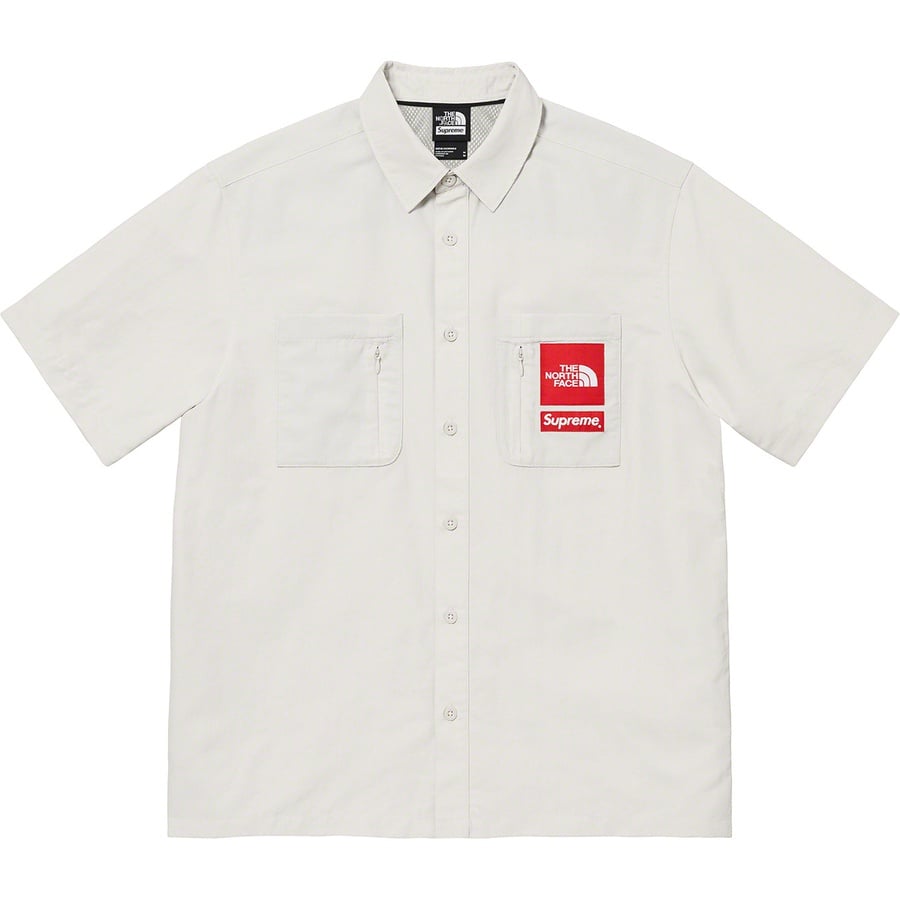 Details on Supreme The North Face Trekking S S Shirt Stone from spring summer
                                                    2022 (Price is $118)