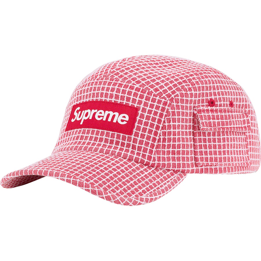 Details on Denim Ripstop Camp Cap Red from spring summer
                                                    2022 (Price is $48)