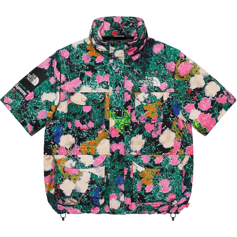 Details on Supreme The North Face Trekking Convertible Jacket Flowers from spring summer
                                                    2022 (Price is $298)