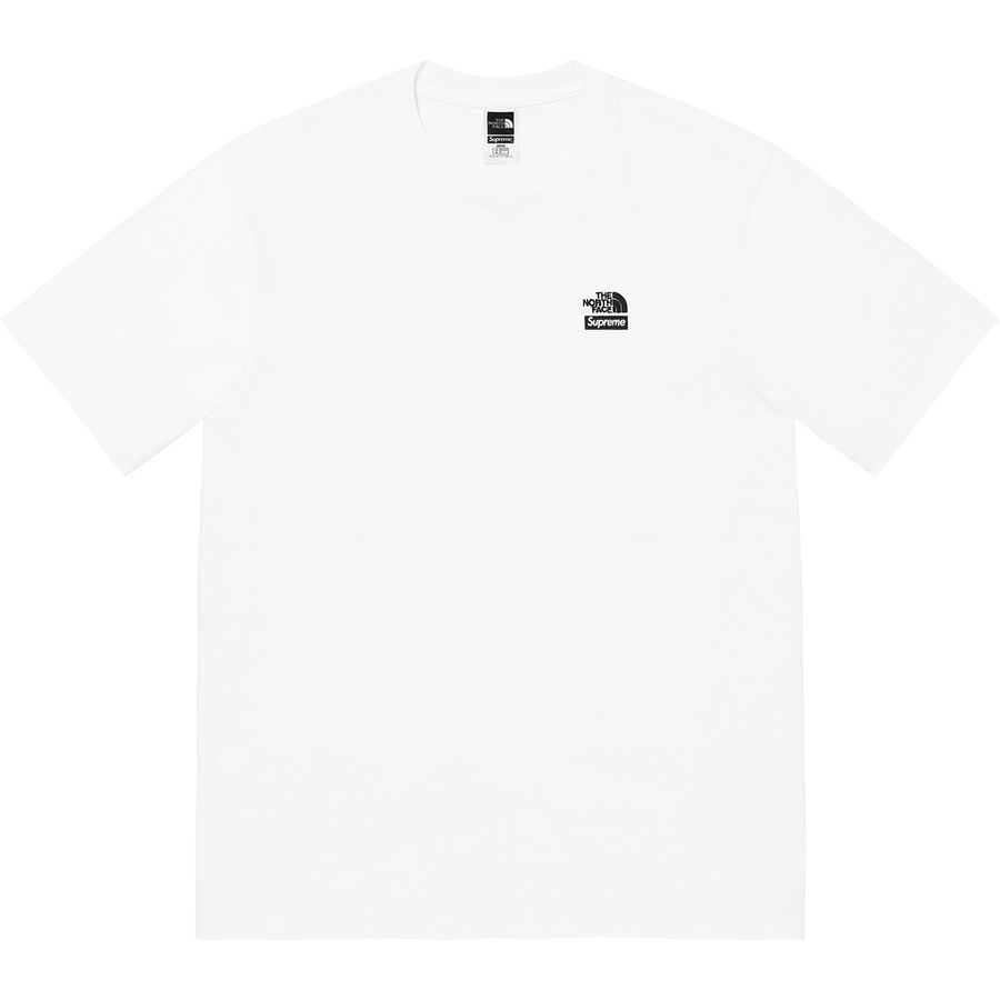 Details on Supreme The North Face Bandana Tee White from spring summer 2022 (Price is $58)