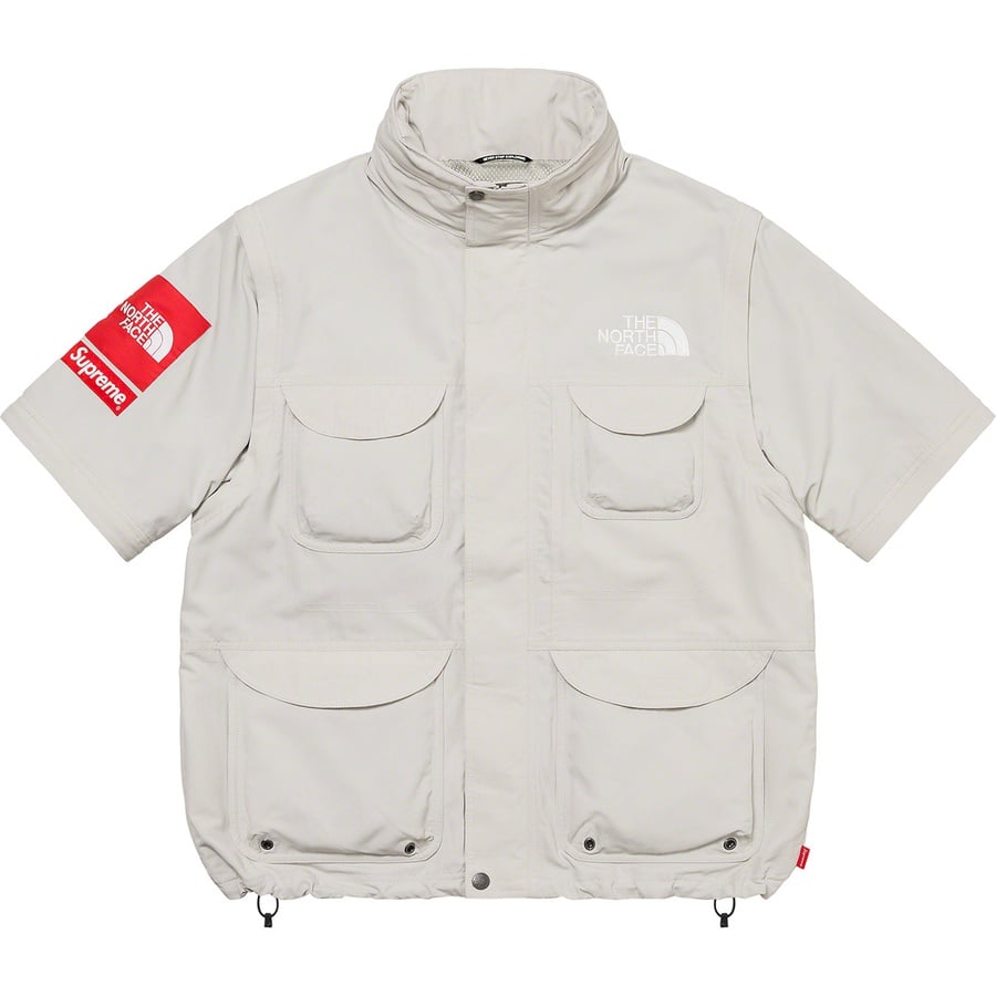 Details on Supreme The North Face Trekking Convertible Jacket Stone from spring summer
                                                    2022 (Price is $298)