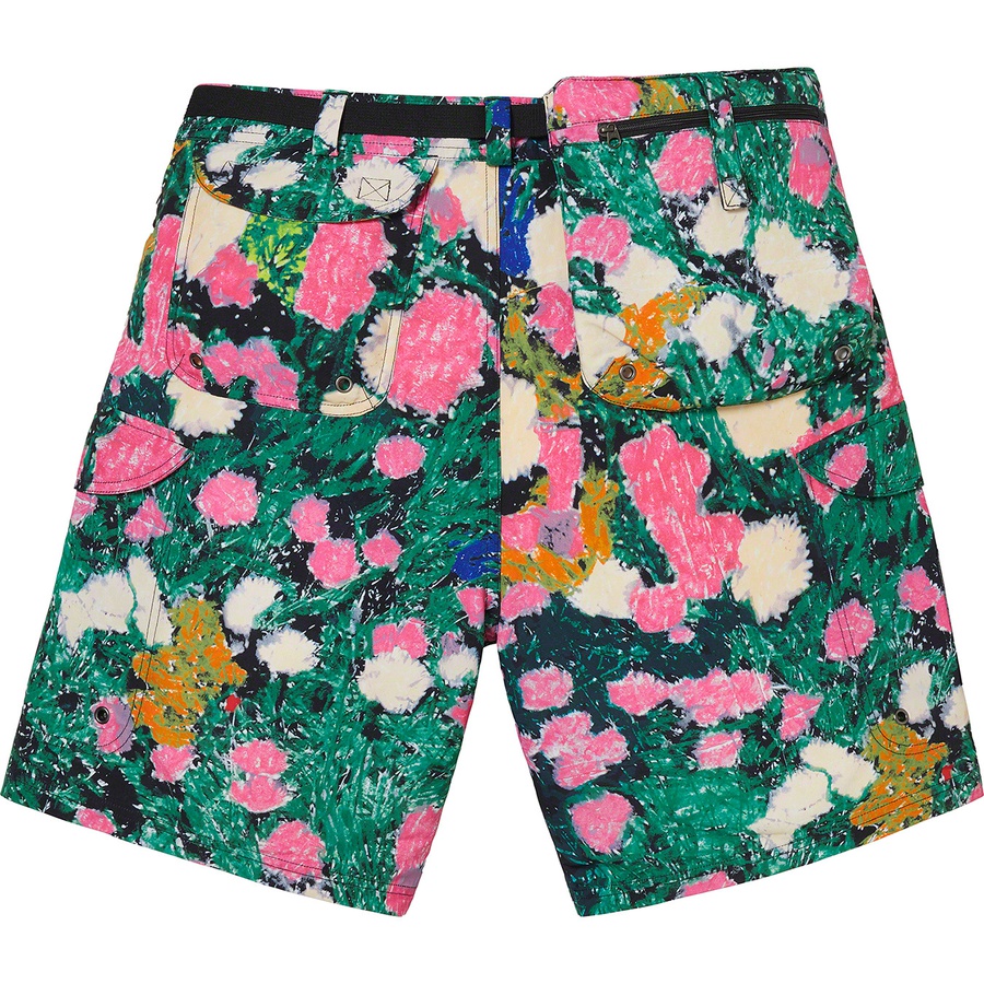 Details on Supreme The North Face Trekking Packable Belted Short Flowers from spring summer 2022 (Price is $118)