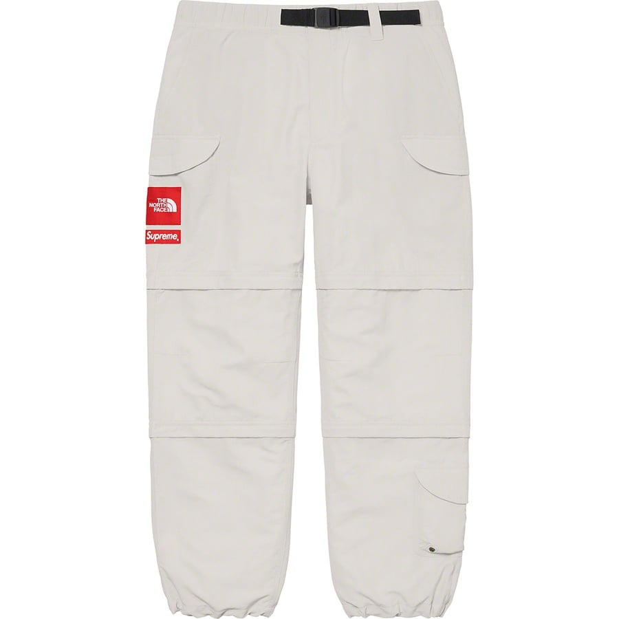 Details on Supreme The North Face Trekking Zip-Off Belted Pant Stone from spring summer 2022 (Price is $198)