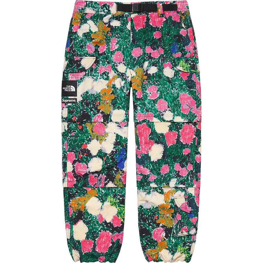 Details on Supreme The North Face Trekking Zip-Off Belted Pant Flowers from spring summer 2022 (Price is $198)