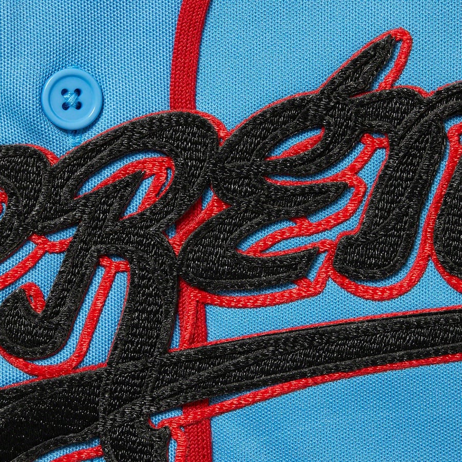Details on Baseball Jersey Hooded Sweatshirt Light Blue from spring summer 2022 (Price is $188)